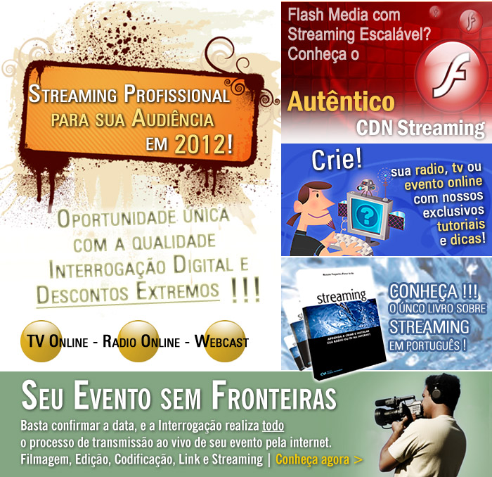 Acesse neste gr�fico os destaques no site da Interroga��o Digital - O Streaming para o Brasil!