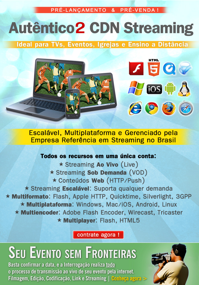 Acesse neste gr�fico os destaques no site da Interroga��o Digital - O Streaming para o Brasil!
